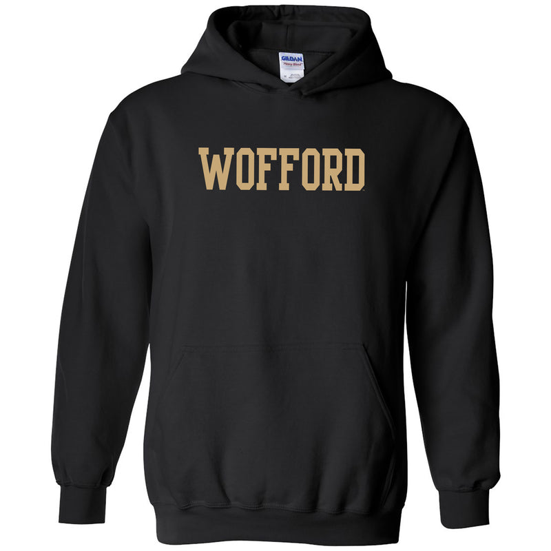 Wofford College Terriers Basic Block Hoodie - Black