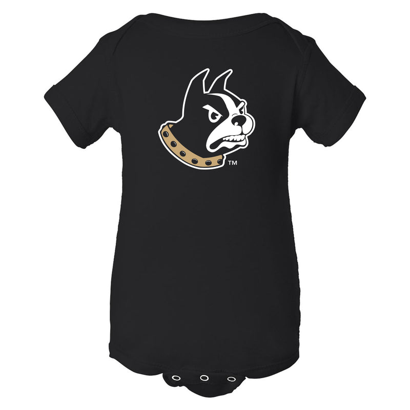 Wofford College Terriers Basic Block Infant Creeper - Black