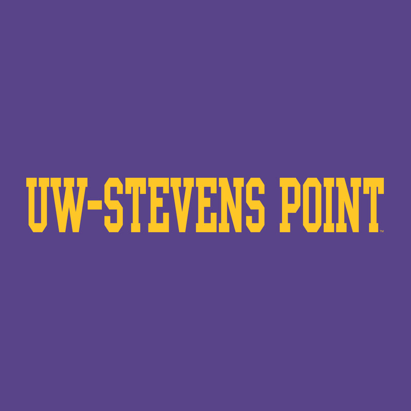 UW-Stevens Point Basic Block Hoodie - Purple