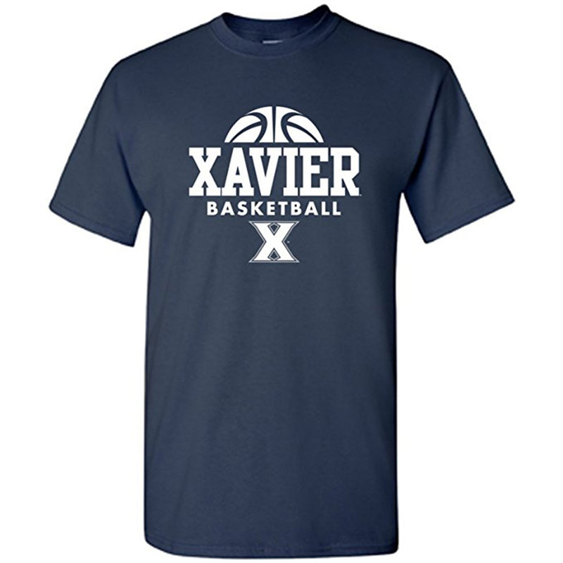 Xavier University Musketeers Basketball Hype Short Sleeve T Shirt - Navy