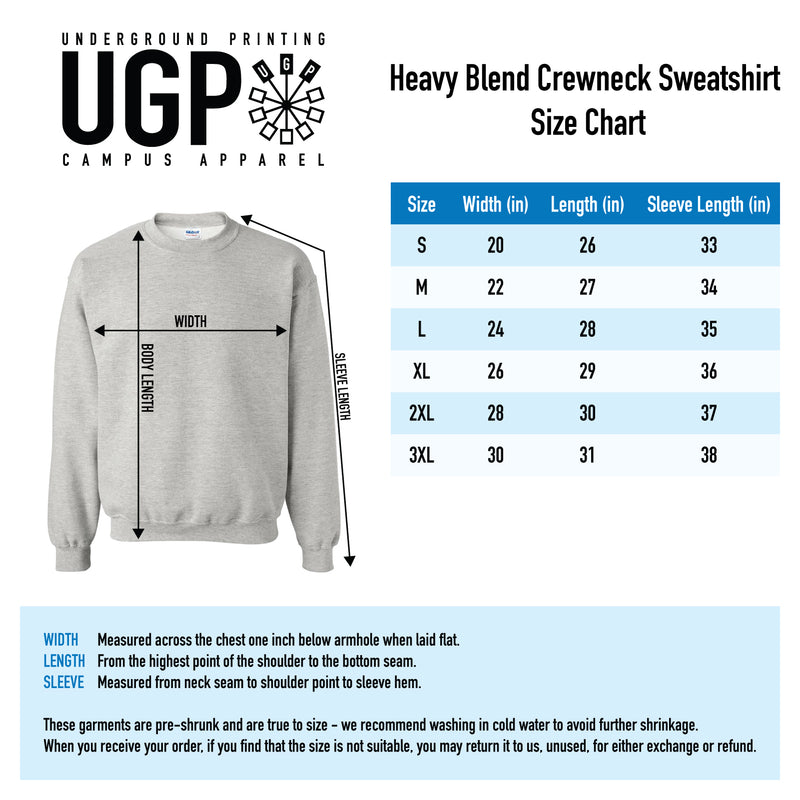 UNC Pembroke Braves Basic Block Crewneck Sweatshirt - Black