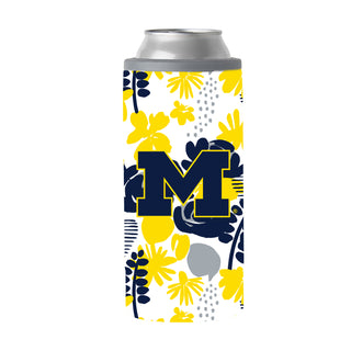 Michigan 12oz Floral Slim Can Coolie