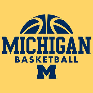 Basketball Hype Michigan Basic Cotton Short Sleeve T Shirt - Maize