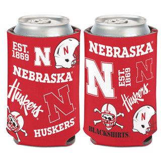 Nebraska Cornhuskers SCATTERPRINT Can Cooler 12 oz.