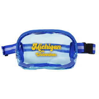 Michigan Clear Belt Bag - Light Blue