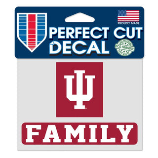 Indiana Hoosiers Indiana Family Perfect Cut Color Decal 4.5" x 5.75"