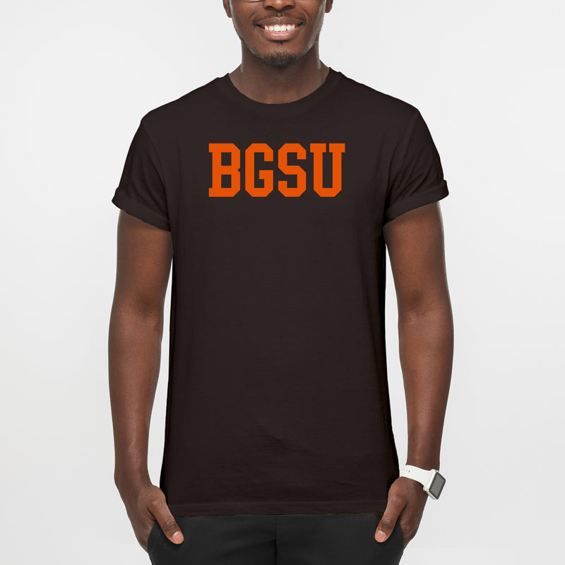 BGSU Basic Block T Shirt - Dark Chocolate