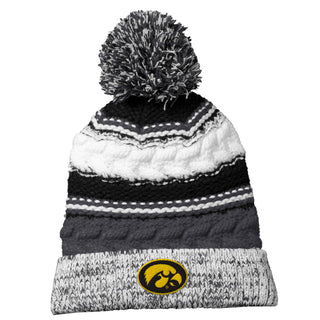 Iowa Primary Logo Pom Pom Team Beanie