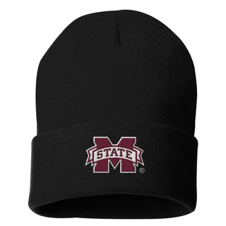 Mississippi State Primary Logo Solid Knit Cuffed Beanie