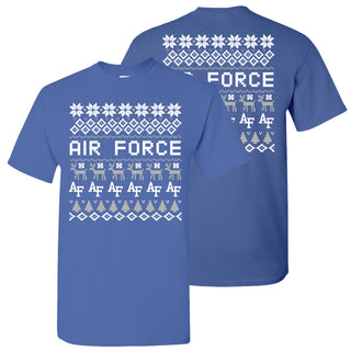 Air Force Academy Holiday Sweater T-Shirt - Royal