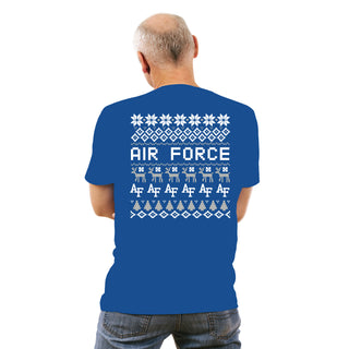 Air Force Academy Holiday Sweater T-Shirt - Royal