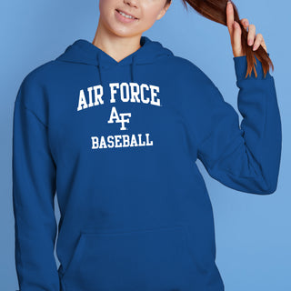 Air Force Academy Arch Logo Baseball Hoodie - Royal
