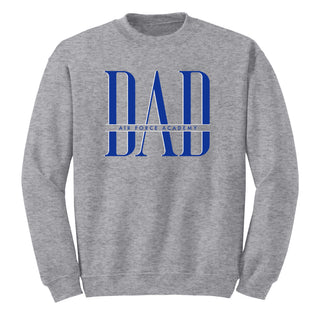 Air Force Academy Falcons Classic Dad Crewneck Sweatshirt - Sport Grey