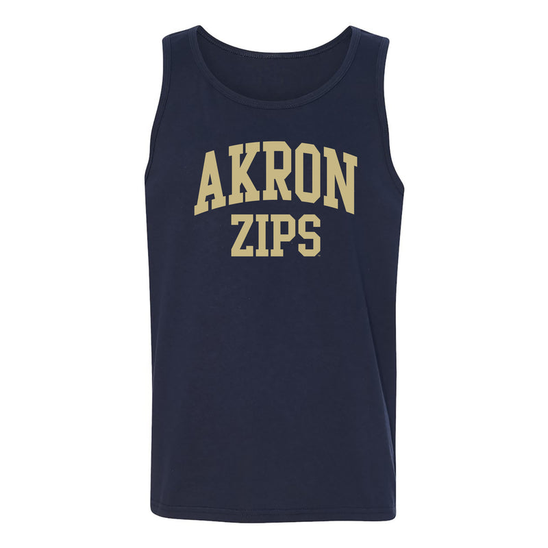 Akron Zips Arch Logo Tank Top - Navy