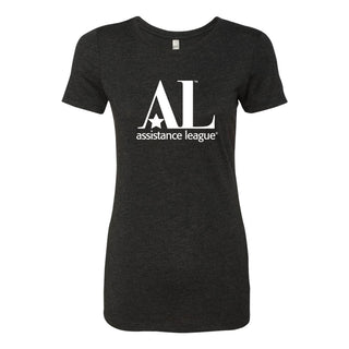 Assistance League Logo Womens Triblend T-Shirt - Vintage Black