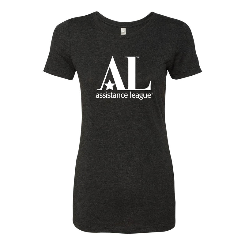 Assistance League Logo Womens Triblend T-Shirt - Vintage Black