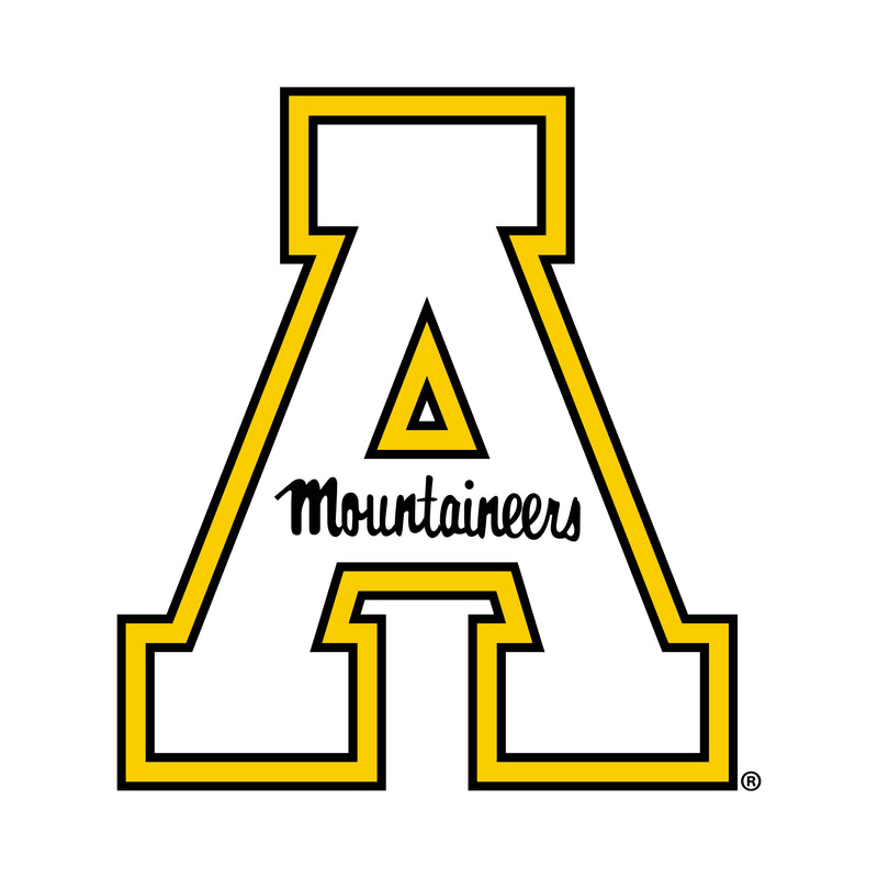 Appalachian State University Mountaineers Primary Logo Cotton Hoodie - White