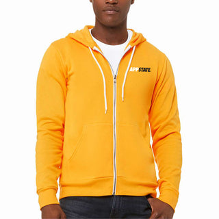 App State Primary Logo LC Sponge Fleece Zip Hoodie - Gold