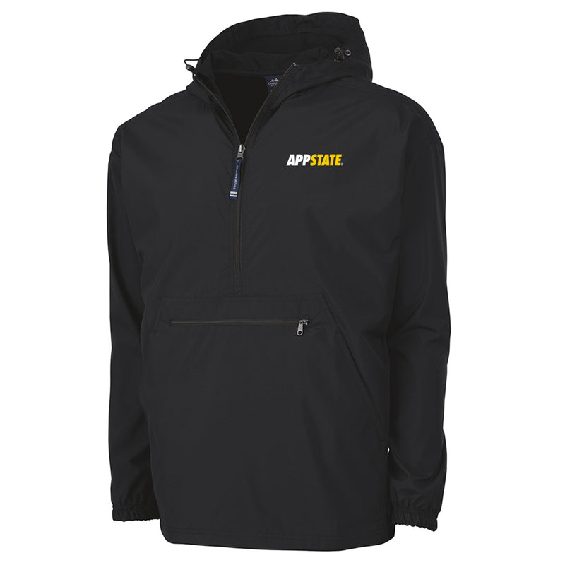 App State Primary Logo LC Packable Pullover - Black