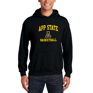 App State Arch Logo Basketball Hoodie - Black