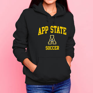 App State Arch Logo Soccer Hoodie - Black