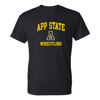 App State Arch Logo Wrestling T-Shirt - Black