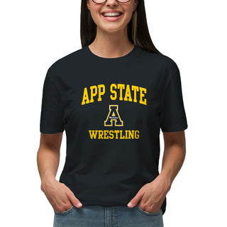 App State Arch Logo Wrestling T-Shirt - Black