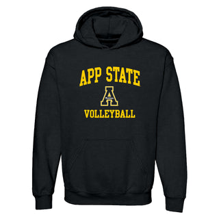 App State Arch Logo Volleyball Hoodie - Black