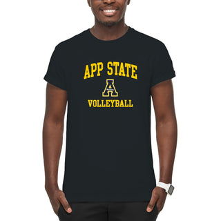 App State Arch Logo Volleyball T-Shirt - Black