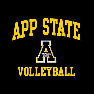 App State Arch Logo Volleyball Hoodie - Black