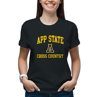 App State Arch Logo Cross Country T-Shirt - Black
