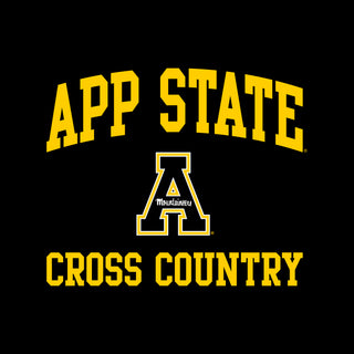 App State Arch Logo Cross Country T-Shirt - Black