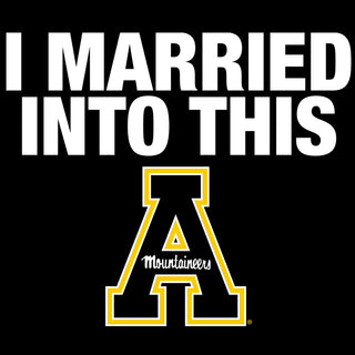 Appalachian State Mountaineers I Married Into This T-Shirt - Black