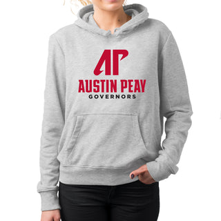 Austin Peay Governors Institutional Logo Hoodie - Sport Grey