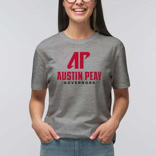 Austin Peay Governors Institutional Logo T-Shirt - Sport Grey