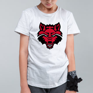 Arkansas State Primary Logo Youth T-Shirt - White