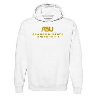 Alabama State Hornets Institutional Logo Hoodie - White