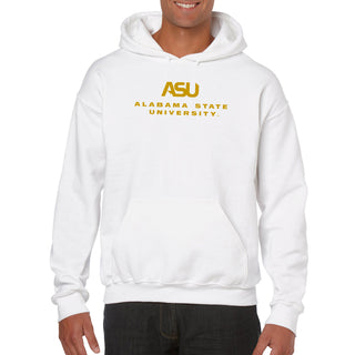 Alabama State Hornets Institutional Logo Hoodie - White
