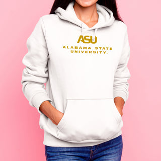 Alabama State Hornets Institutional Logo Hoodie - White