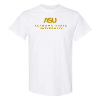 Alabama State Hornets Institutional Logo T-Shirt - White