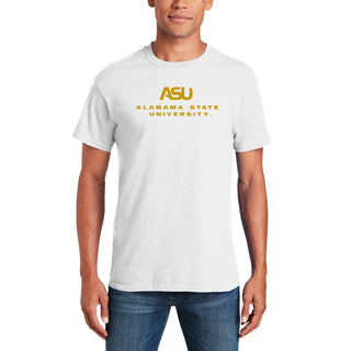 Alabama State Hornets Institutional Logo T-Shirt - White