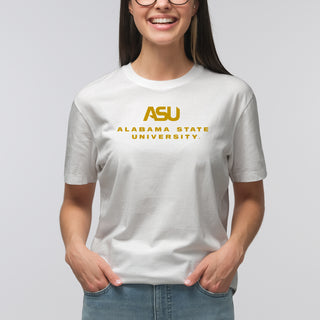 Alabama State Hornets Institutional Logo T-Shirt - White
