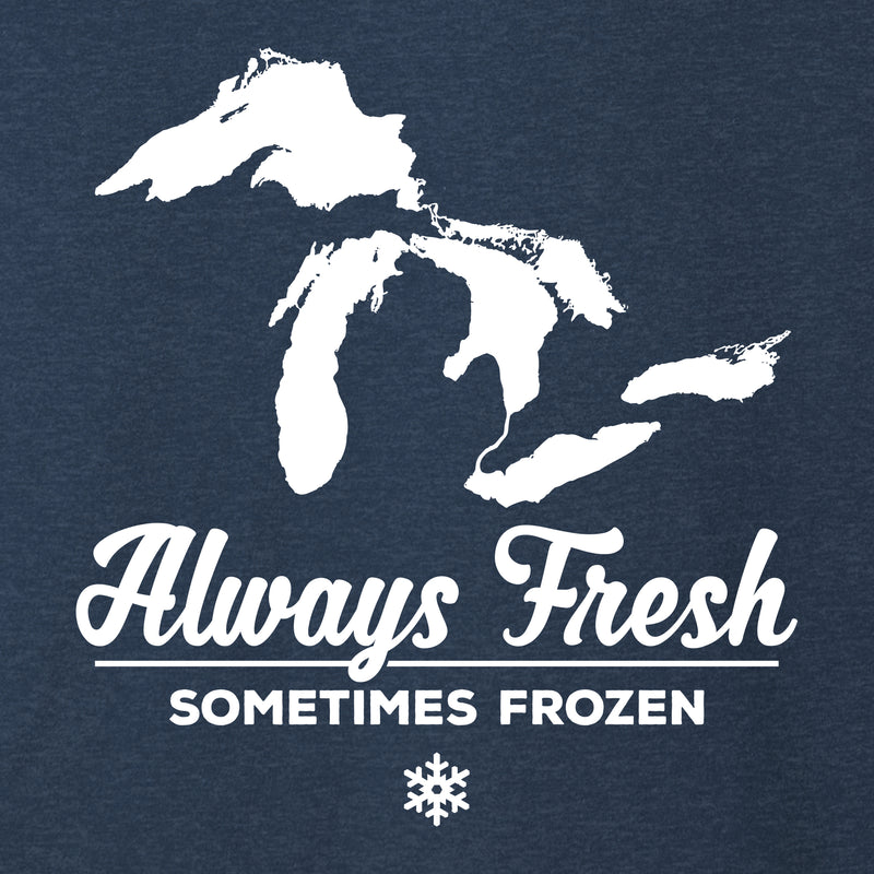 Always Fresh Sometimes Frozen T-Shirt - Heather Navy