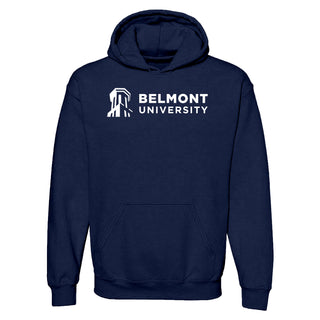 Belmont University Bruins Institutional Logo Cotton Hoodie - Navy