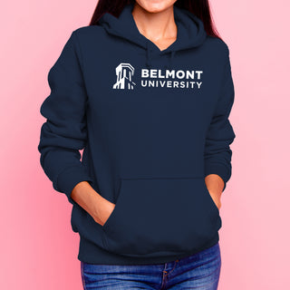 Belmont University Bruins Institutional Logo Cotton Hoodie - Navy