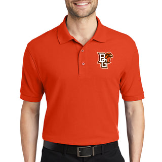 BGSU Primary Logo Silk Touch Polo - Orange