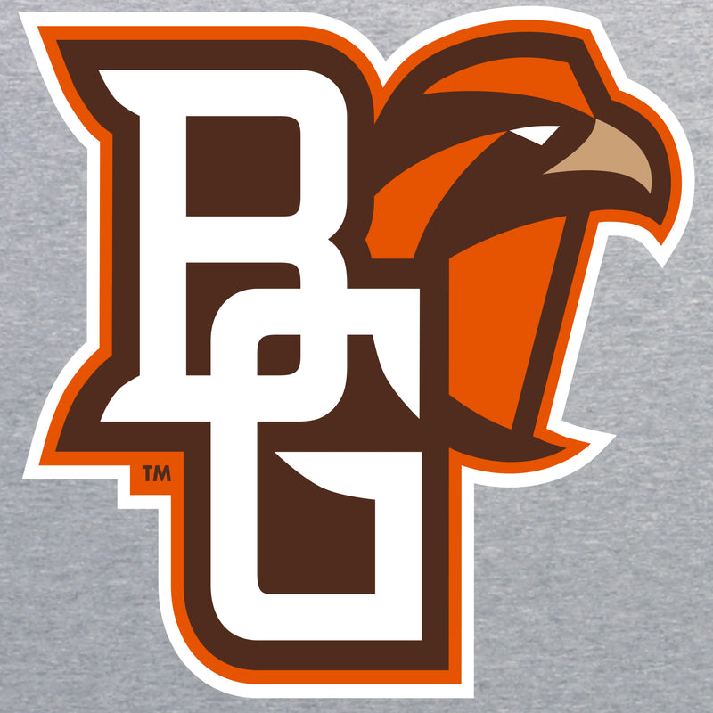 BGSU Primary Logo Full Color Toddler Jersey Long Sleeve Tee - Athletic Heather