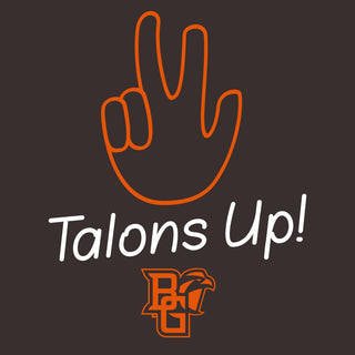 BGSU Talon Fingers Youth T-Shirt - Dark Chocolate