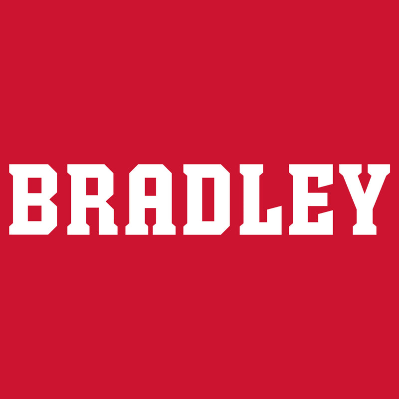 Bradley University Braves Basic Block Cotton Long Sleeve Shirt - Red