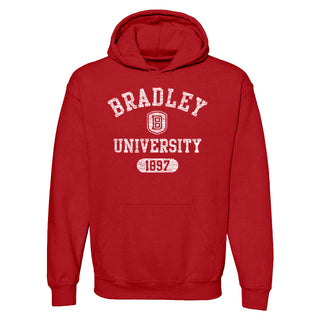 Bradley Athletic Arch Hoodie - Red